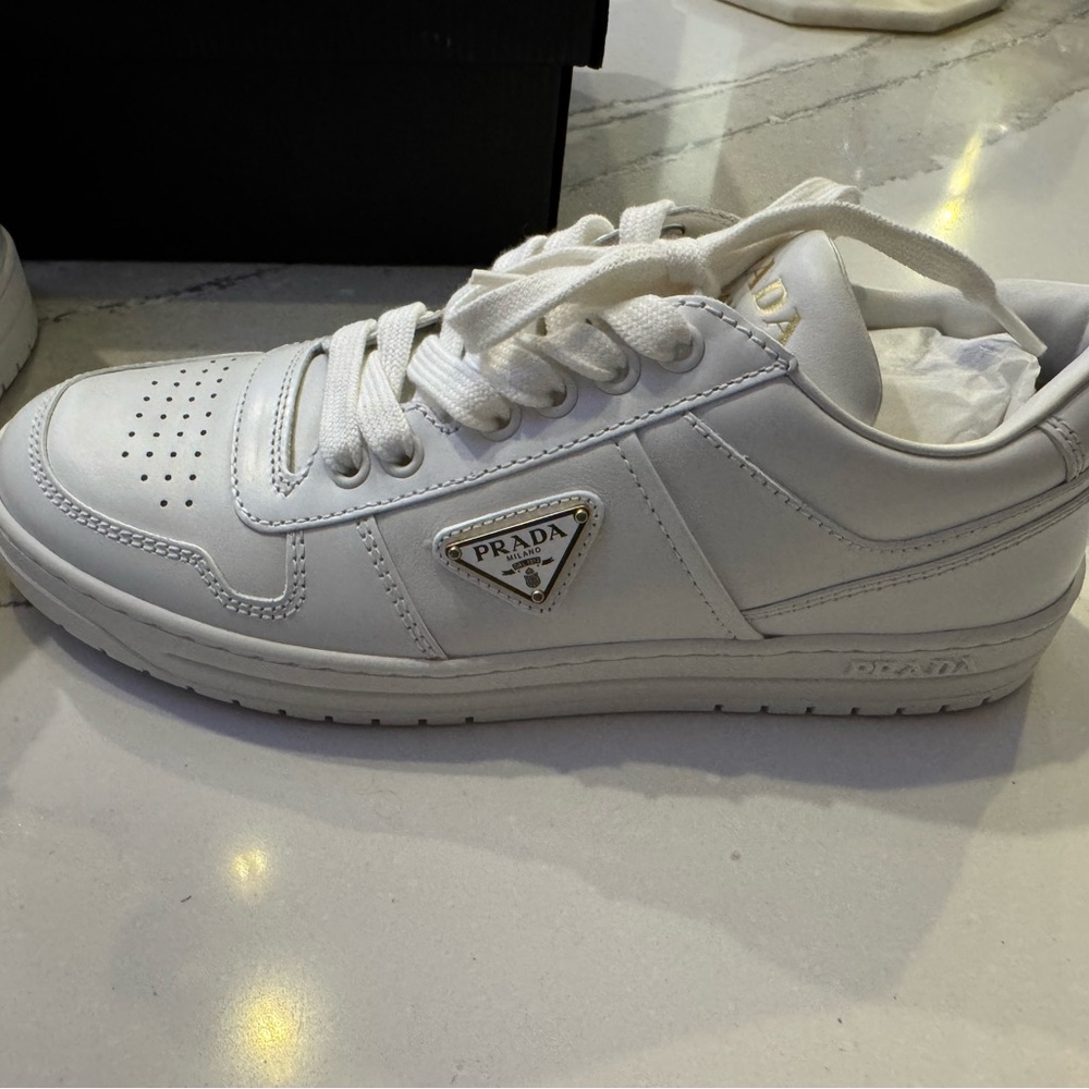 Prada Downtown leather sneakers
